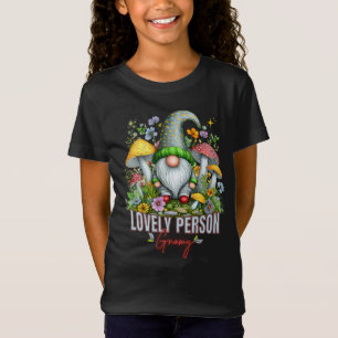 Vintager Stil Lounge Gnome mit Pilzen Kunst T-Shirt