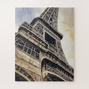 Vintager Stil Nah-up Eiffelturm Paris Reisen