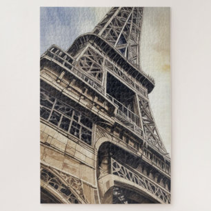 Vintager Stil Nah-up Eiffelturm Paris Reisen