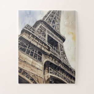 Vintager Stil Nah-up Eiffelturm Paris Reisen