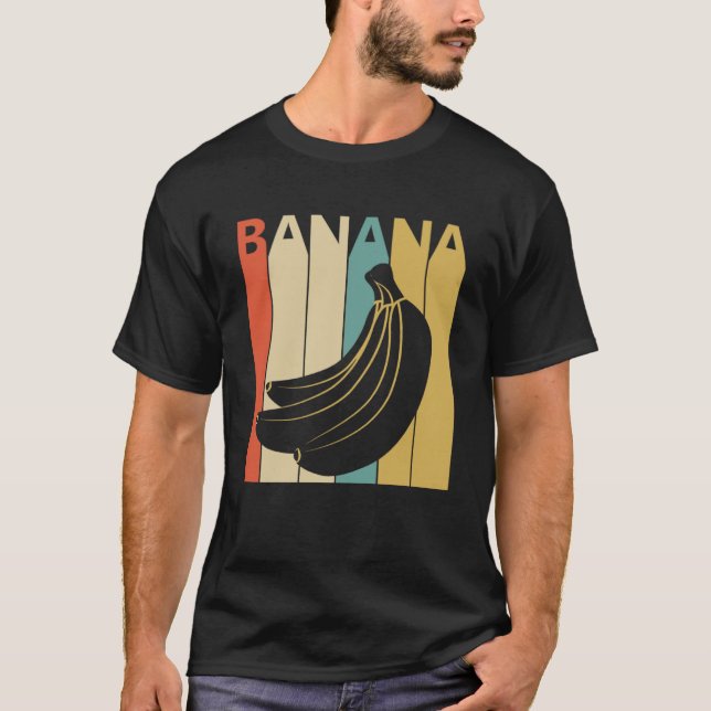 Vintager Stil Niedlich Banana Frucht T-Shirt (Vorderseite)