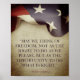 Vintager Stil Patriot American Flag Freiheit Zitat Poster (Vorne)