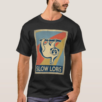 Vintager Stil Slow Loris T Shirt