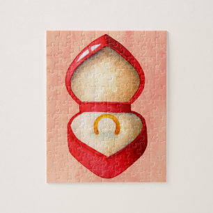 Vintager Stil Verlobung Ring Jigsaw Puzzle
