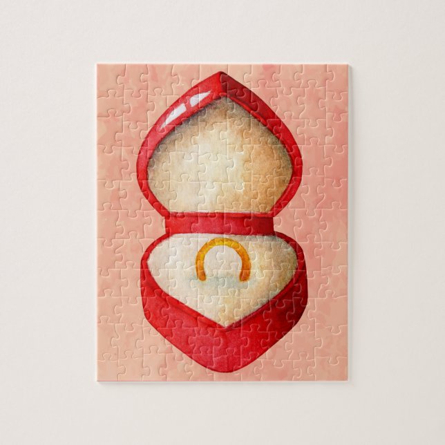 Vintager Stil Verlobung Ring Jigsaw Puzzle (Vertikal)