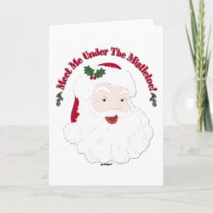 Vintager Stil Weihnachten trifft mich unter dem Mi