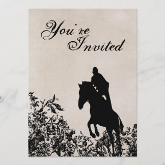 Vintager Stilpferd zum Geburtstag einladen Einladung