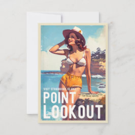 Vintager Stilpunkt Aussichtsreise Karte