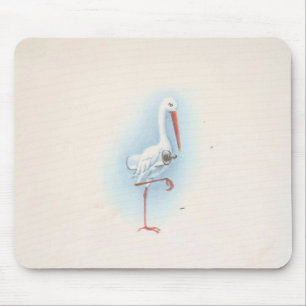 Vintager Storch Mousepad