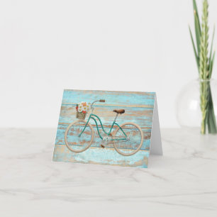 Vintager Strand-Kreuzer-Fahrrad-freier Raum Karte