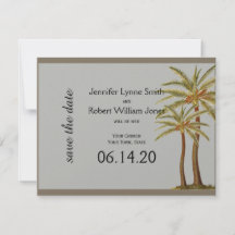 Vintager Strand von Meerestieren Hochzeiten Save t