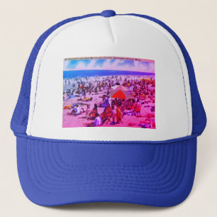 Vintager Strand von Nantasket, Hull, Massachusetts Truckerkappe