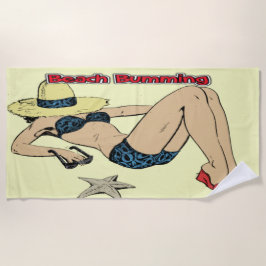 Vintager Strandbummingtag Strandtuch