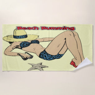 Vintager Strandbummingtag Strandtuch