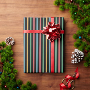 Vintager Streifen Geschenkpapier