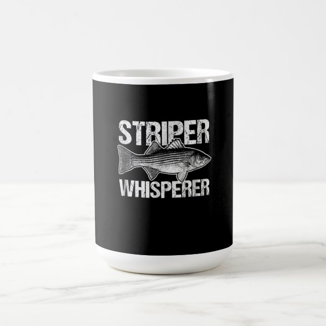 Vintager Striper Whisperfischer Kaffeetasse (Mittel)