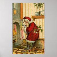Vintager Strumpf Santa Filling