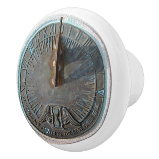 Vintager Sundial-Griff Keramikknauf (Rechts)