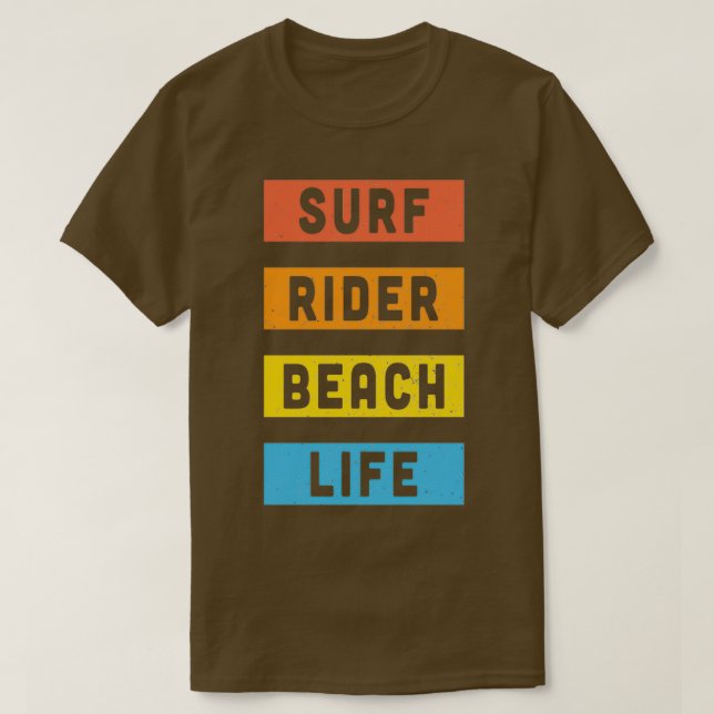 Vintager Surf Beach Aufkleber T-Shirt (Design vorne)