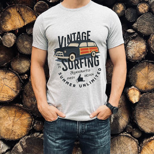 Vintager Surfsommer unbegrenzt Männer T - Shirt