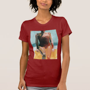 Vintager Swim - roter Badeanzug T-Shirt