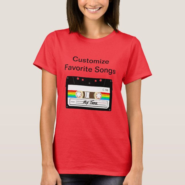 Vintager T - Shirt für Kassettenband (Vorderseite)