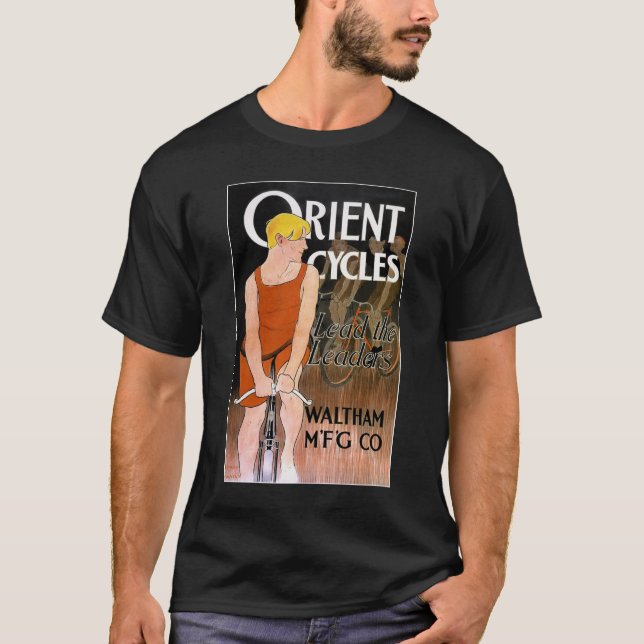 Vintager T - Shirt - Orientierte Zyklen (Vorderseite)