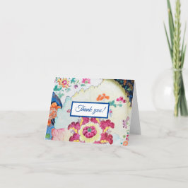 Vintager Tabakleaf geklappt Danke Karte