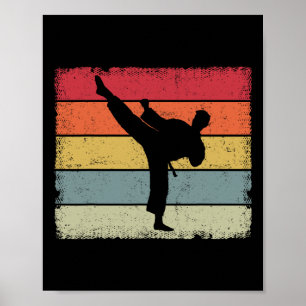 Vintager Taekwondo Karate Poster