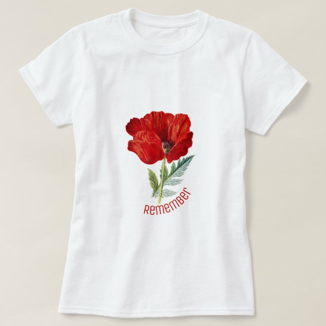 Vintager Tag der Mohnveteranen T-Shirt (Design vorne)
