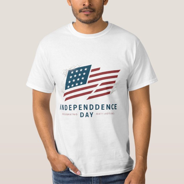 Vintager Tag der Unabhängigkeit der amerikanischen T-Shirt (Vorderseite)