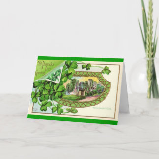 Vintager Tag St. Patricks Karte
