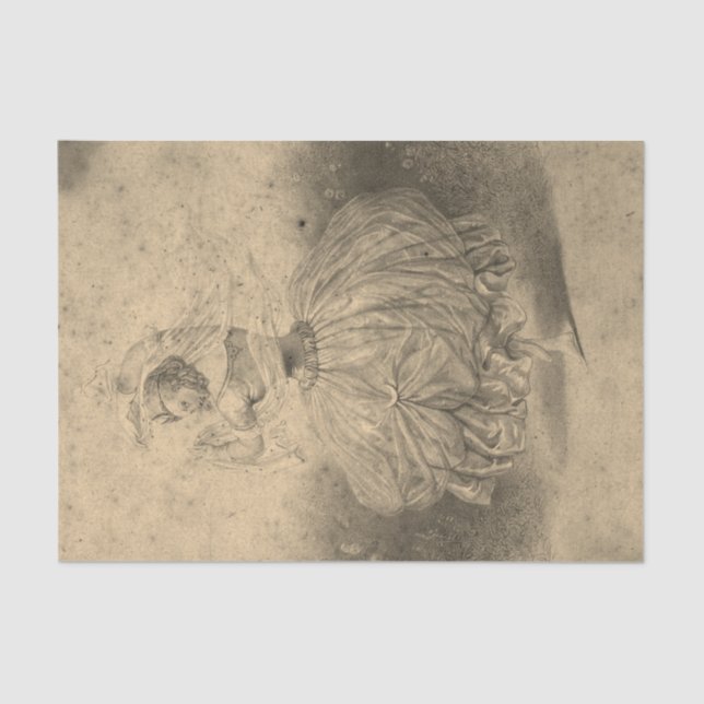 Vintager Tänzer Seidenpapier (Vorderseite)