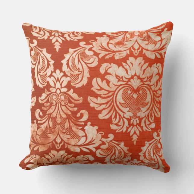Vintager Tapetenmit blumenhintergrund Kissen (Vorderseite)