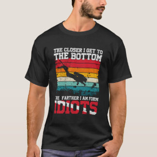 Vintager Tauchtaucher unter Wasser T-Shirt