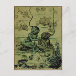 Vintager Tauchvorschlag Postkarte