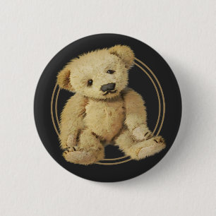 Vintager Teddy-Bär Button