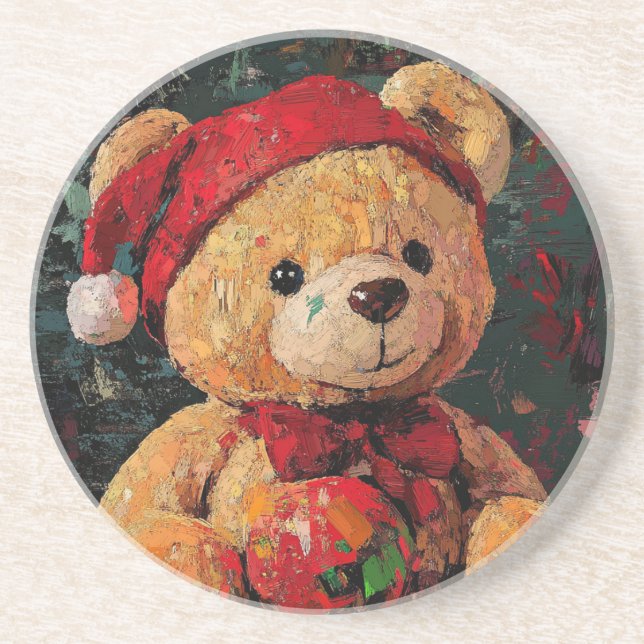 Vintager Teddy Bär Getränkeuntersetzer (Vorne)