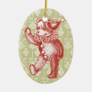 Vintager Teddy Bären-Ornament Keramikornament