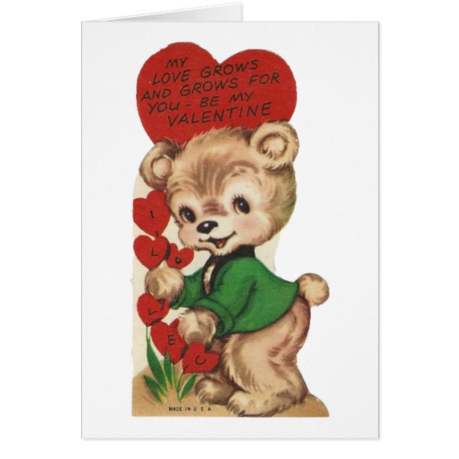 Vintager Teddy-BärValentine (Vorne)