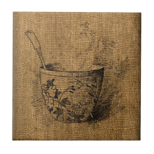 Vintager Teebecher Fliese