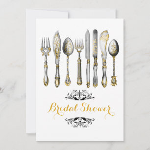 Vintager Teebereich Einladung