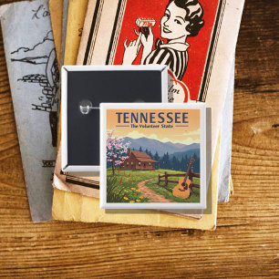 Vintager Tennessee Button
