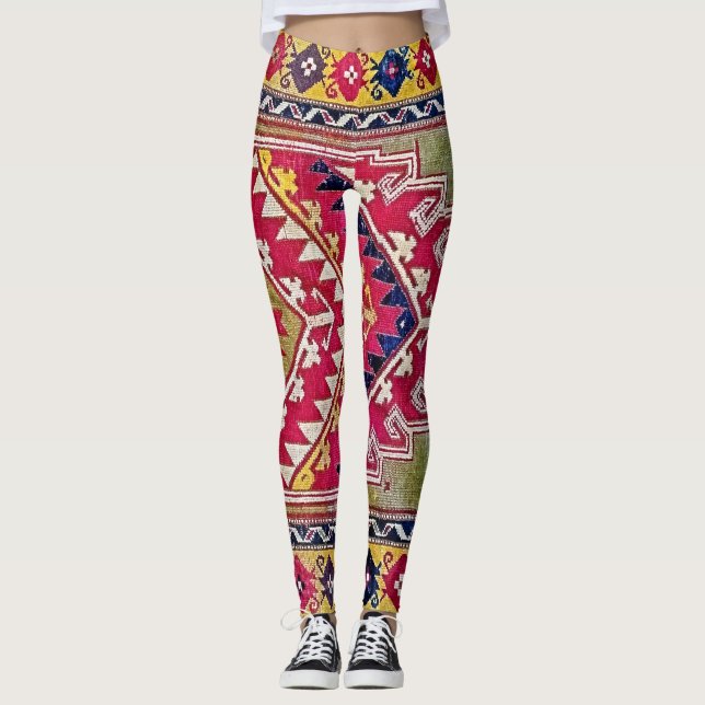 Vintager Teppichboden im Tribal Leggings (Vorderseite)