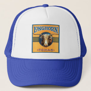 Vintager Texaslonghorn-Bild-Hut Truckerkappe