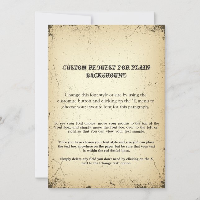 Vintager Text von Playbill Storyline CUSTOM (Vorderseite)