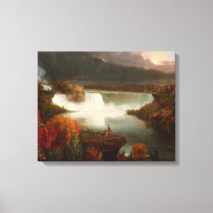 Vintager Thomas Cole Fernsicht auf die Niagarafäl Leinwanddruck