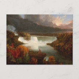 Vintager Thomas Cole Fernsicht auf die Niagarafäll Postkarte