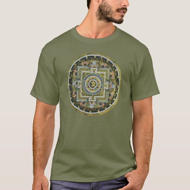 Vintager tibetanischer Tantric BuddhismusMandala T-Shirt (Vorderseite)