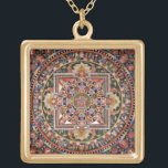 Vintager tibetanischer Tantric BuddhismusMandala Vergoldete Kette<br><div class="desc">Vintager tibetanischer Tantric Buddhismusmandala-Entwurf. Ein bedeutungsvolles Geschenk,  zum der positiven Energie,  des Gleichgewichts,  der Balance und des viel Glück hervorzurufen.</div>